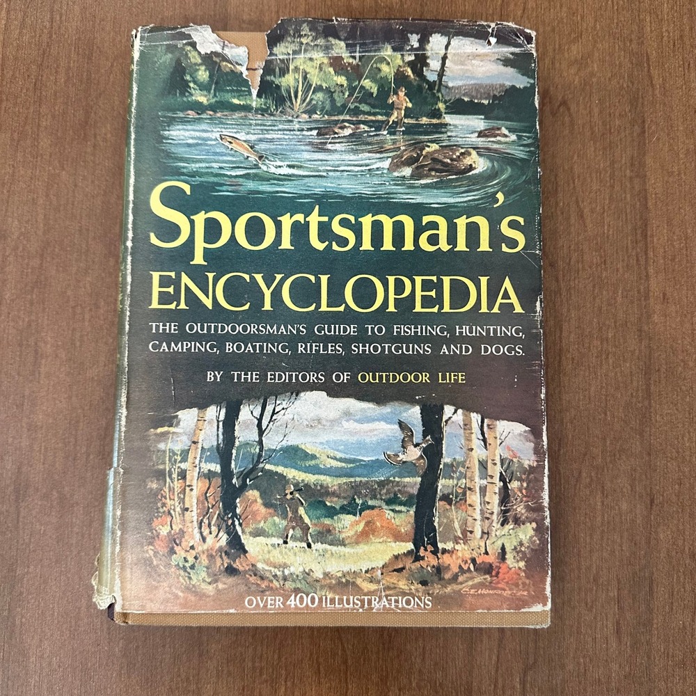 Sportsman's Encyclopedia 1947 First Edition Outdoor Life Fishing Hunting Book